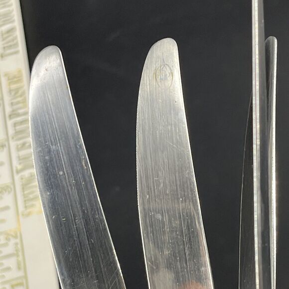 Vintage Oneida Community Stainless BRAHMS Set of 6 Knives - Picture 14 of 16